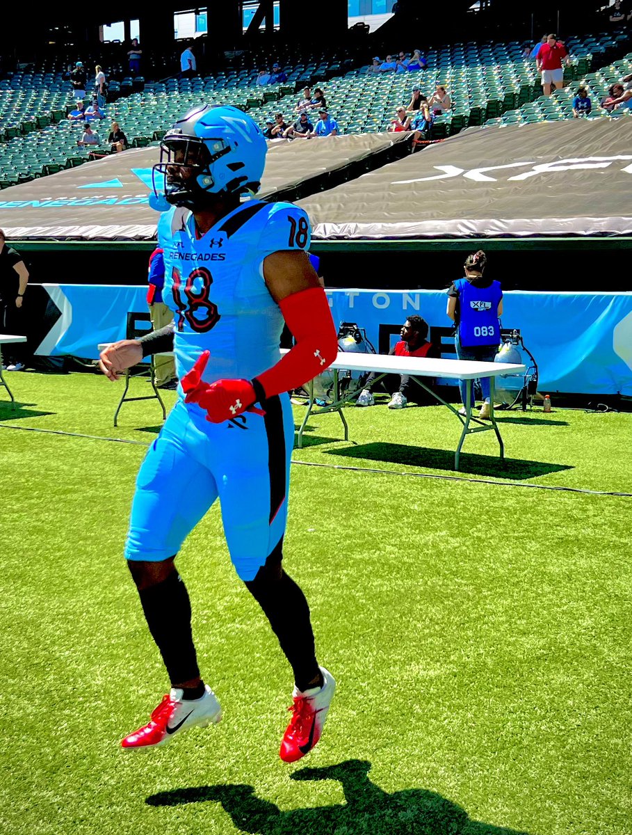 mjhurleytdt's tweet photo. Once again today, #Renegades LB Donald Payne (@7PayneTrain) is putting on a show. 

Payne played for the Jaguars, Dolphins and 49ers in the #NFL before becoming one of the #XFL’s leading tacklers in 2023. https://t.co/6PXtRXZk7l