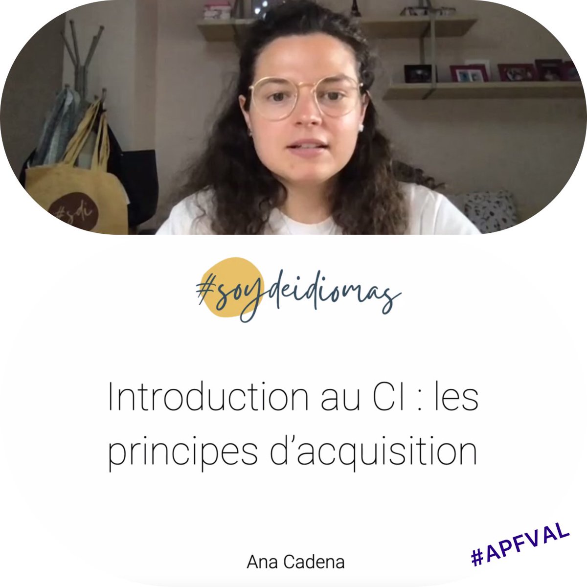 FLECOVAL's tweet photo. XXXIème JOURNÉES DE FORMATION PÉDAGOGIQUE EN FRANÇAIS
🔈Introduction au CI : principes d’acquisition, PQA, Movie Talk
🗓25 mars
Ana, nous te remercions infiniment pour ta présentation si complète et si laborieuse d'hier. Tout le monde est ravi😃
#CI #PQA #movietalk #apfval https://t.co/MB68qW31IF