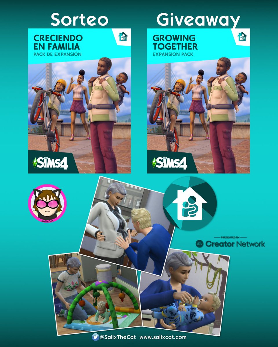 SalixTheCat's tweet photo. Thanks to #EACreatorNetwork I will be giving away one #TheSims4GrowingTogether code for PC.
To participate:
1. Follow me.
2. Like this post and tag a friend who loves #TheSims.
3. Share this post and tag me.
This giveaway will run from March 26 to April 2, 2023.
Good luck! 🤗 https://t.co/9QLLZoVTsU