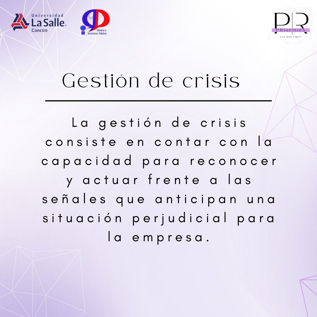 IRPLaSalle's tweet photo. Sabemos que en las organizaciones siempre existe el riesgo de sufrir alguna  crisis, es por eso qué hay que estar preparados. Conoce más acerca de la gestión de crisis en la XII edición de las Jornadas Académicas.  #PRiorities #SOSwhatsnext #LaSalle #IIRRPP #LaSalle #IIRRPP https://t.co/yugKyARPx1