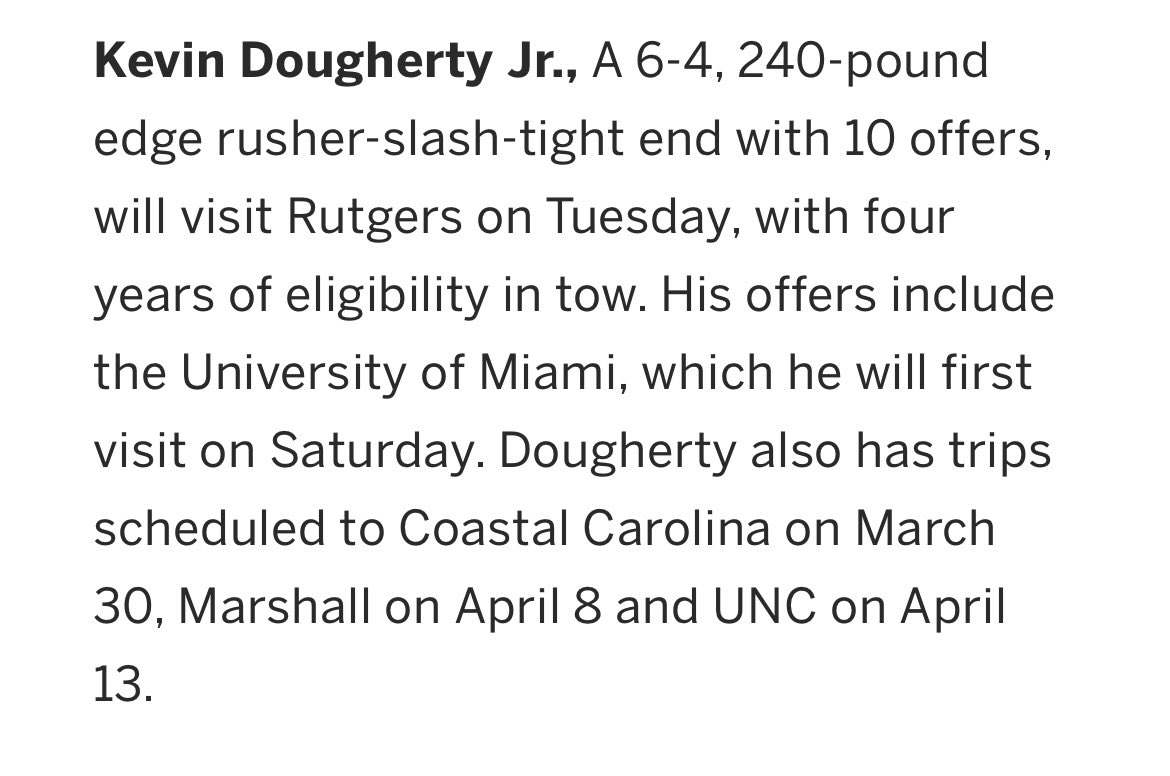 Kevin Dougherty Jr 23’ (@KDougherty_04) on Twitter photo 2023-03-26 19:41:16 RU on Tuesday 3/28📍Hottest two way 23’ ATH out🔒 TAP IN… @MrNoOffseason @damehova9 @CoachLewis_shec @cedar_football @Hayesfawcett3 @JeremyO_Johnson @MohrRecruiting @On3sports @ChadSimmons_ RU on Tuesday 3/28📍Hottest two way 23’ ATH out🔒 TAP IN… @MrNoOffseason @damehova9 @CoachLewis_shec @cedar_football @Hayesfawcett3 @JeremyO_Johnson @MohrRecruiting @On3sports @ChadSimmons_