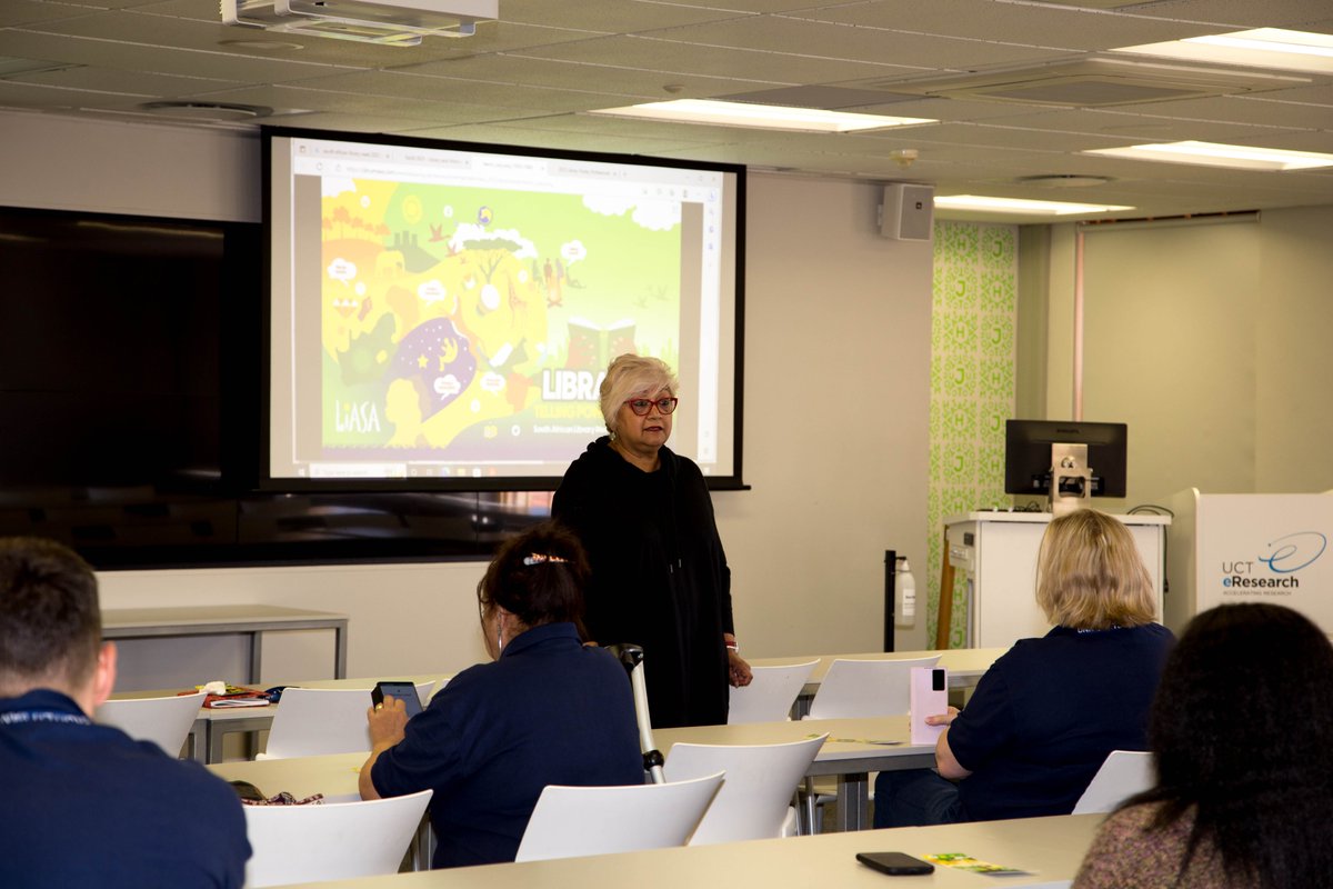 UCTLibrary's tweet photo. South African Library Week (SALW) event at #uctlibraries on 24 March.  Mandy Noble spoke to the theme of SALW 2023:  Libraries: telling powerful stories. Published Collections : Our ongoing recovery - nearly two years on. Read the full blog post https://t.co/JwBRxnUmf4 #salw2023 https://t.co/5CIeNRfnsL