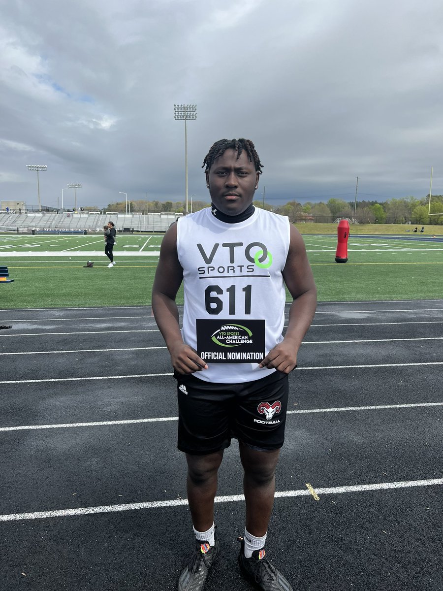 v8chriss's tweet photo. I went out there and did my thing had a great time today!! @VTOSPORTS @rams_footballnc @RRACKLEY9 https://t.co/bWAA6kXxfL