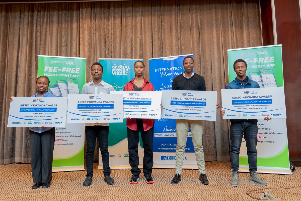 After hours of pitching, here are the 05 lucky winners of the essay competition challenge of the #GlobalMoneyWeek2023 #GMW2023 #Planyourmoney #Plantyourfuture