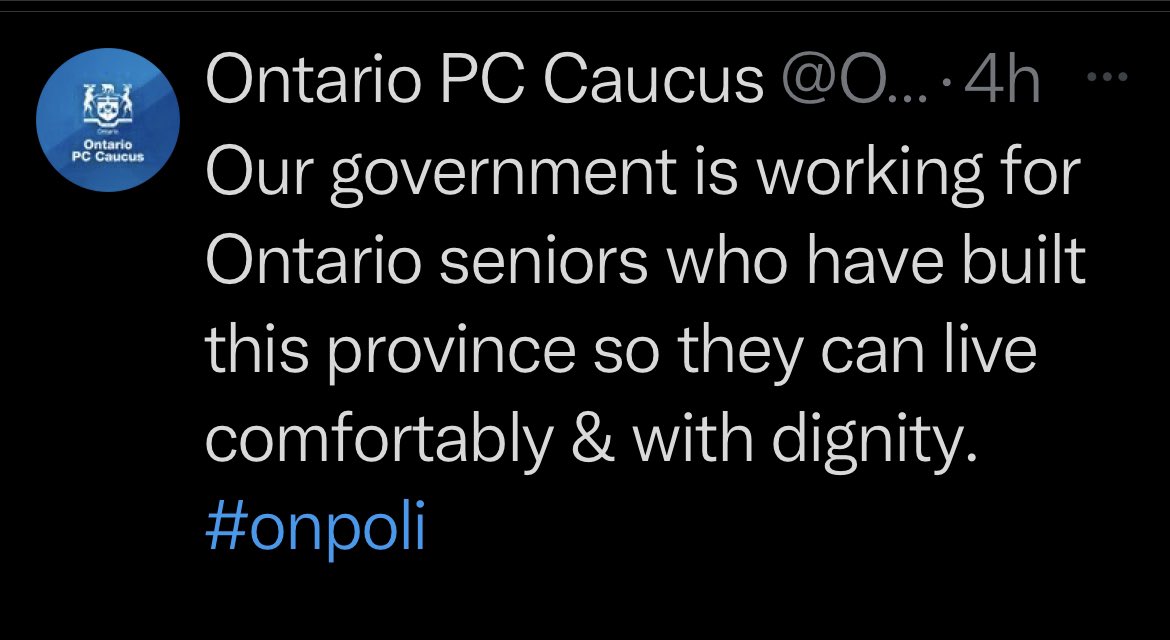 Truth4Ont's tweet image. “Comfortably &amp;amp; with Dignity?”

When it was discovered by the Canadian Military that Ontario seniors were left to die in private long term care homes from malnutrition &amp;amp; dehydration, the Ford govt rewarded these private homes with more funding. #onpoli #FordFailedOntario