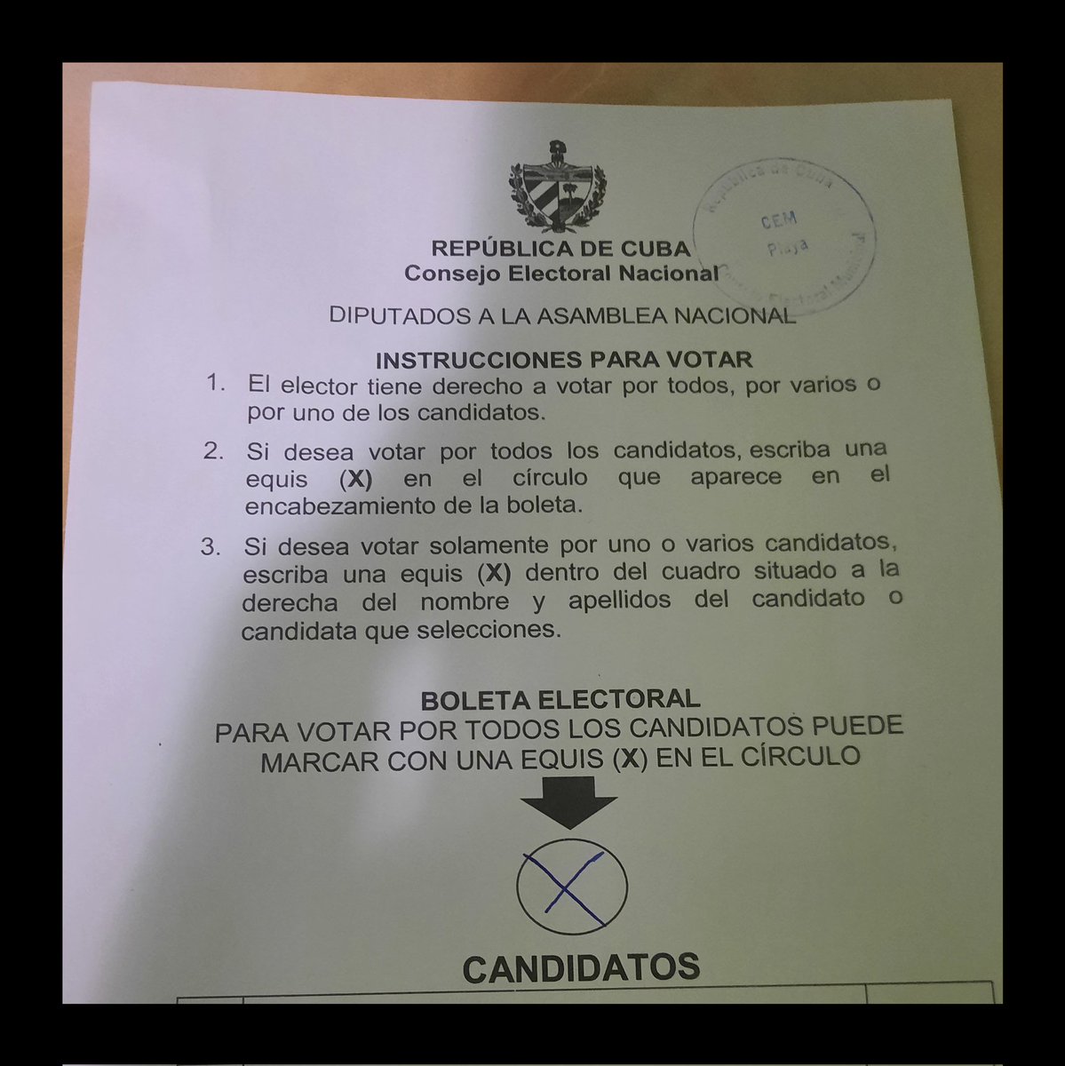 #YoVotoXTodos #MejoresEsPosible #CubaVotaUnida #VotarPorTodos #CubaViveEnSuHistoria #PorCuba #RevolucionCubana <a href="/PresidenciaCuba/">Presidencia Cuba 🇨🇺</a> <a href="/PartidoPCC/">Partido Comunista de Cuba</a> <a href="/AsambleaCuba/">Asamblea Nacional Cuba</a> #EleccionesCuba