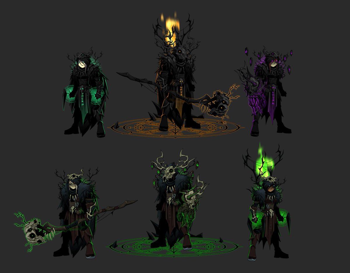 Yo_Lae's tweet photo. Some Dark Druid themed Gear coming soon + Hollowborn variant at https://t.co/IqlevrzMuz 🤟💀 https://t.co/oktw9Zcem1