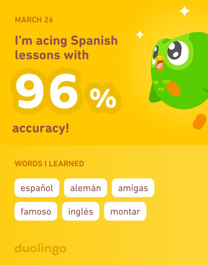 lezpilot's tweet image. I’m learning Spanish on Duolingo! It’s free, fun, and effective.
