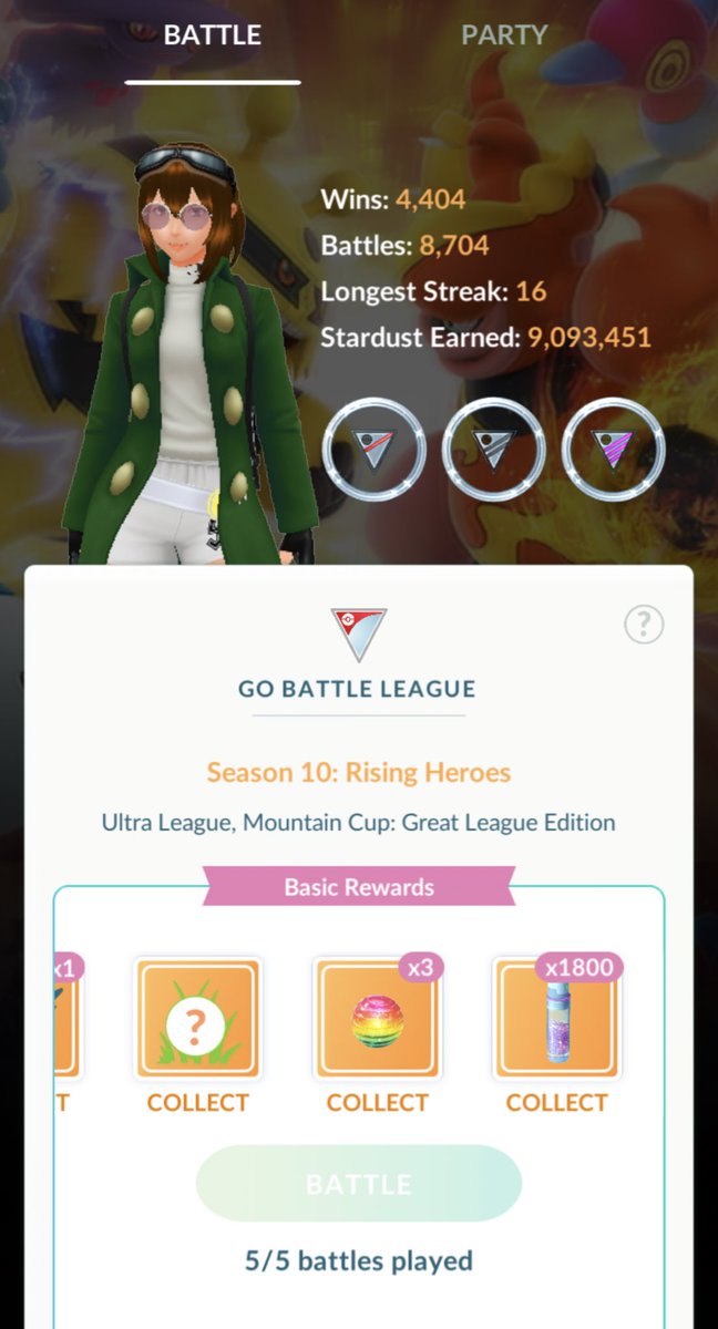 milieva13's tweet photo. Sometimes I get lucky in #GBL! 😁 #GOBattleLeague #MountainCup #PVP #GirlsThatPVP #BattleGirl https://t.co/4hVJhcIlmI