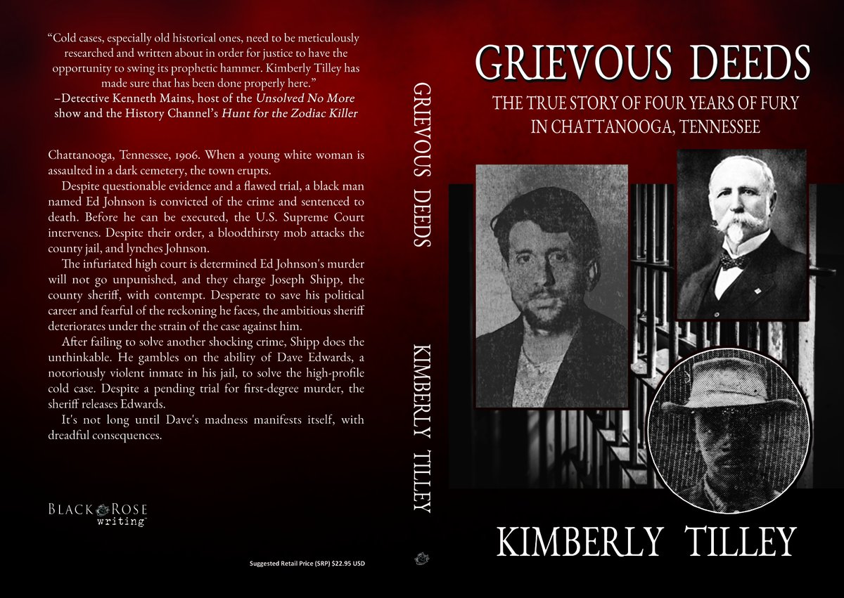 💥Grievous Deeds book release is happening this Thursday!💥 bit.ly/GrievousDeeds

Congratulations to those who won an early signed copy on OldSpirituals.com!
- Jenny K.
- Michael L.
- Amy V.
- Kristen C.
- Melba Jean W. 

#BlackRoseWriting