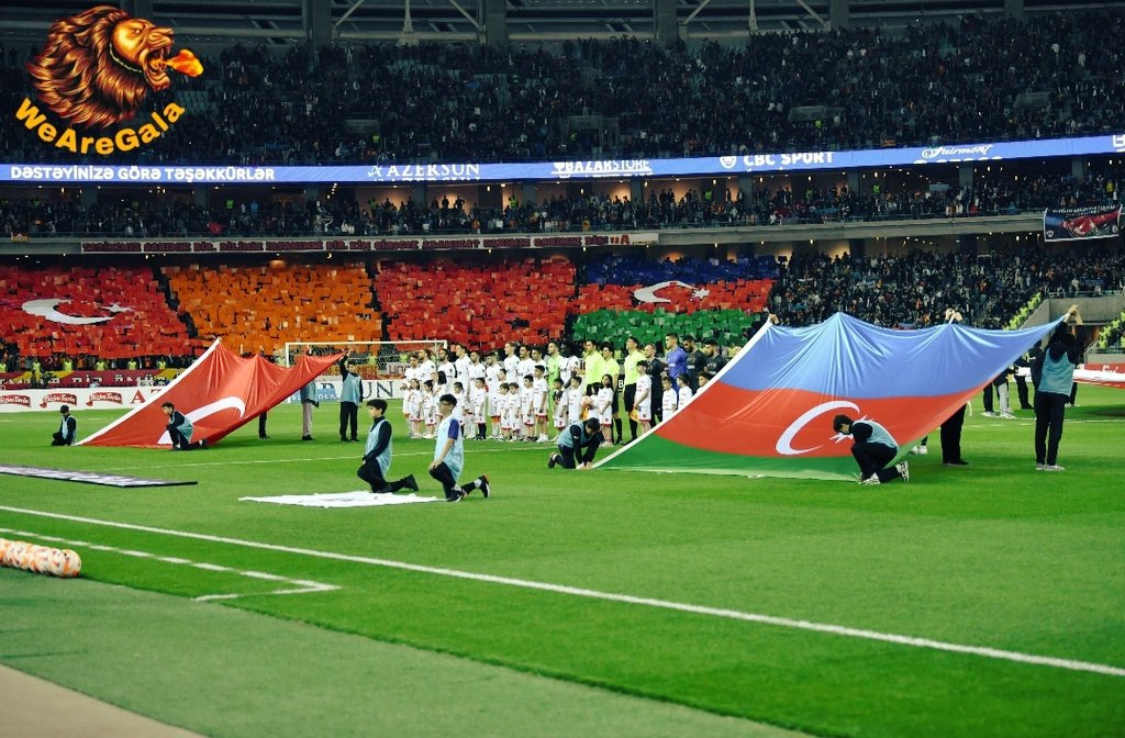 wearegal's tweet photo. 🇹🇷🤝🇦🇿

İyi Geceler Büyük #Galatasaray Ailesi 💛❤️

#WeAreGala #QarabağGalatasaray https://t.co/WCwRs4ywSv