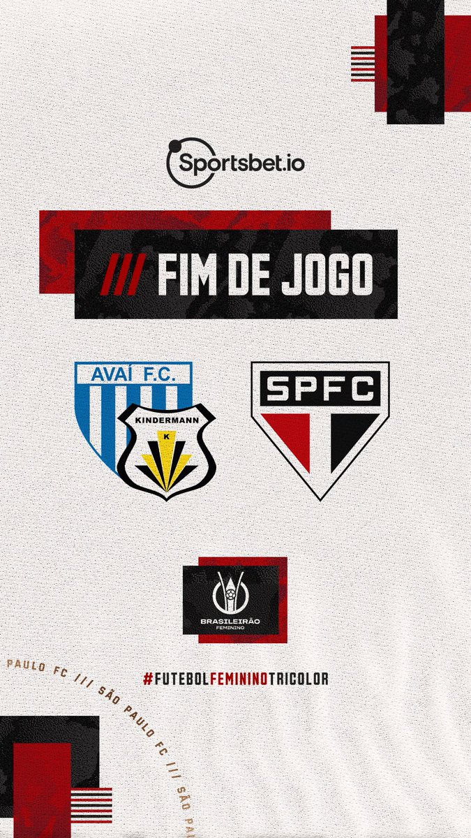 SaoPauloFC_Fem's tweet photo. Fim de jogo! #AVAxSPFC (1-2)

⚽️ Dudinha
⚽️ Mimi 

Próxima partida: São Paulo x Real Ariquemes, segunda-feira (03), às 15h, no CFA Laudo Natel.

#FutebolFemininoTricolor
#VamosSãoPaulo 🇾🇪 https://t.co/noifIEAsLk