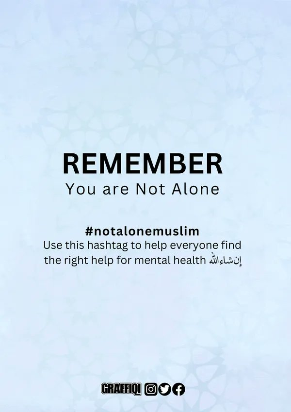 InspiritedMinds's tweet photo. Remember you are not alone. Use #notalonemuslim to help find the right help and support. 

Swipe to see some organisations and support groups. 

#mentalhealth #muslimmentalhealth #islamandmentalhealth https://t.co/NQskT0FZcj