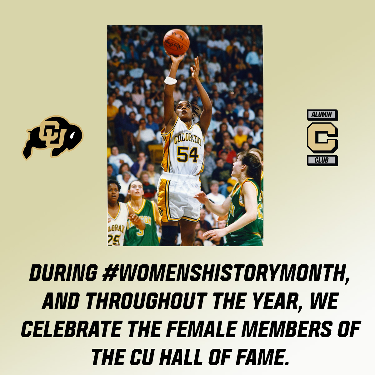 AlumniCClub's tweet photo. During #WomensHistoryMonth, and throughout the year, we celebrate the female members of the CU Hall of Fame. Thank you for your contributions, Jamillah Lang! @CUBuffsWBB
We “CU” and celebrate you.
https://t.co/QsMrmzZwR2 https://t.co/9dqtFcGYXn