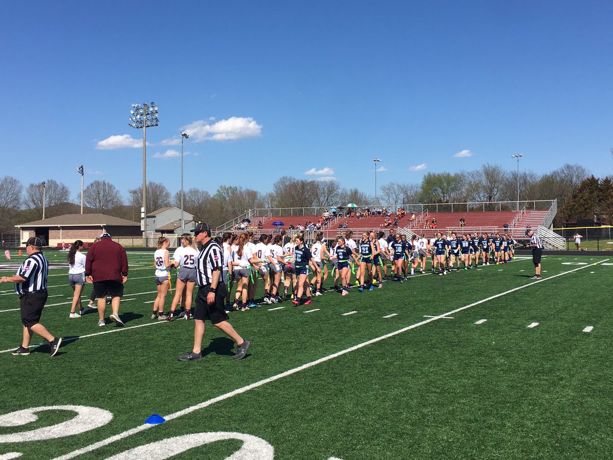 wcsCOAthletics's tweet photo. Franklin defeats Centennial 33-2, Centennial and Page up next followed by Franklin and Page. #GirlsFlagFootball
@NFLFLAG @titanscommunity @Titans @TSSAA https://t.co/TULFOaX6qn