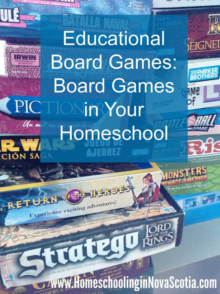 HomeschoolingNS's tweet photo. Educational Board Games: Board Games in Your Homeschool https://t.co/vtbxGj8Duw #boardgames https://t.co/bYYNX00uAg