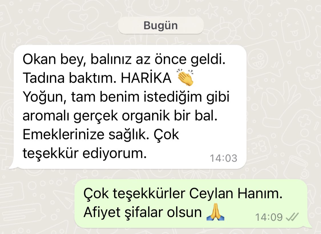 Dagdakiinsann's tweet photo. Bal gönderimi yaptığım insanların ezici çoğunluğundan böyle güzel mesajlar almak beni çok mutlu ediyor. https://t.co/moNL6WtH1R