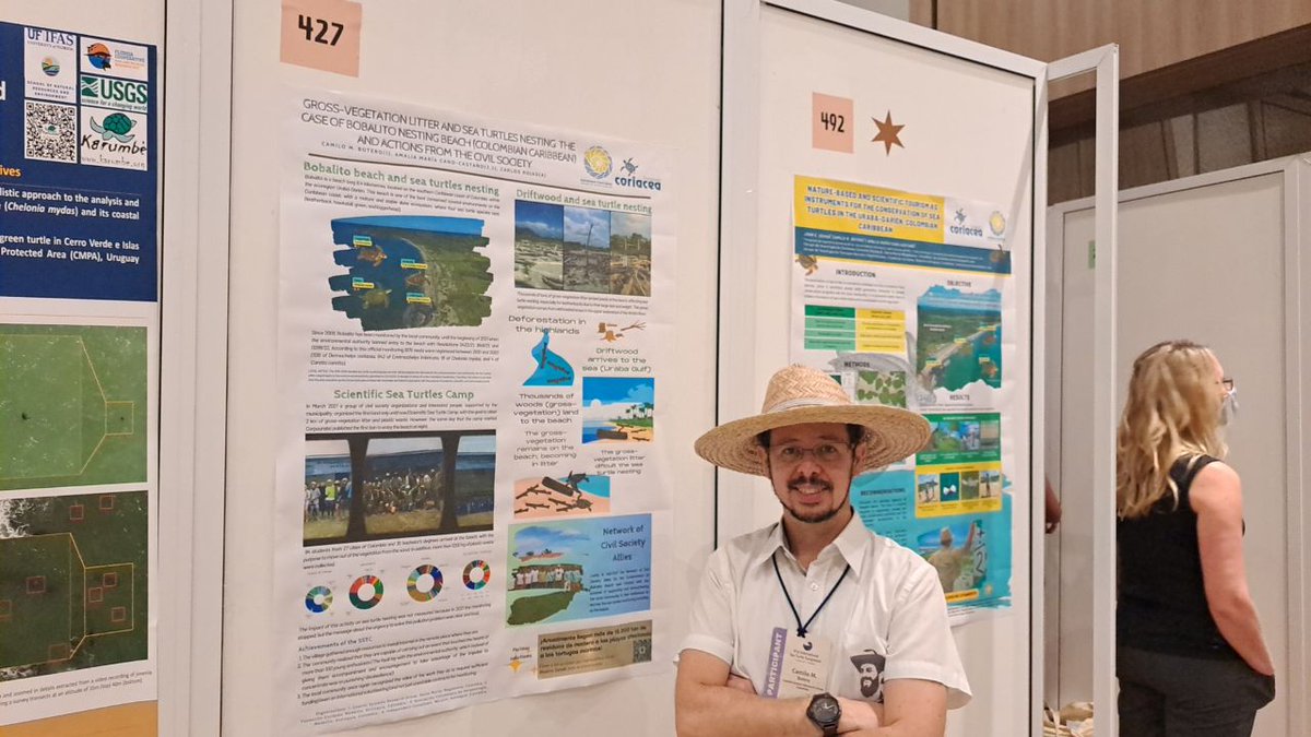 🇬🇧Our participation at the 41st International Sea Turtles Simposium #ISTS41_Cartagena

🇪🇸 Nuestra participación en el 41 Simposio Internacional de Tortugas Marinas 

<a href="/CM_Botero/">Camilo M. Botero</a> <a href="/funcoriacea/">Fundación Coriácea 🐢🍂🐢🍂🐢</a>
