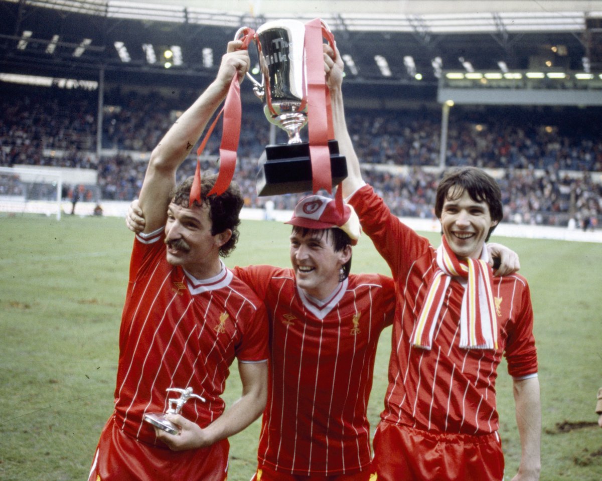 LFC's tweet image. 4️⃣0️⃣ years ago today... 

Goals from Alan Kennedy and Ronnie Whelan as we won the League Cup for a third consecutive season 🏆