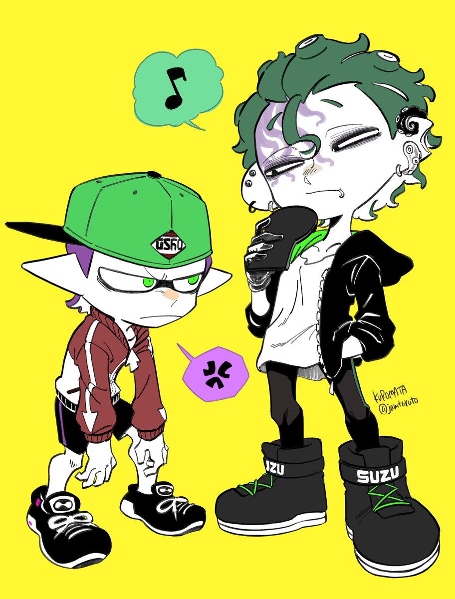 「「坊や、ちょ〜っとお兄さんの仕事手伝ってくんない?」ゾンビくんとスミダコうちよそ」|クロマタ🦕のイラスト