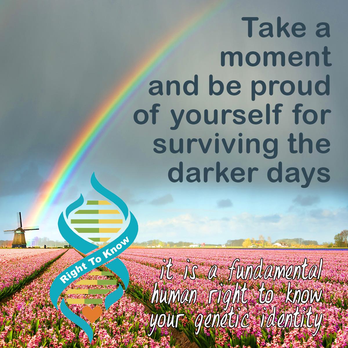 righttoknowus's tweet photo. Having a DNA surprise can turn your world upside down. There's a lot to process: your relationships, your identity, your past, your medical info, and your future path. 
We're here for you. #RightToKnow
#DCP #NPE #adoptee #nonpaternalevent #secretsfester #DNAtest #genealogy https://t.co/7ZfyVsTm6x