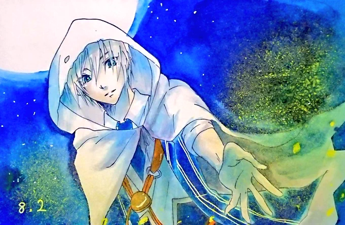 #見た人も何か無言で夜をあげる 