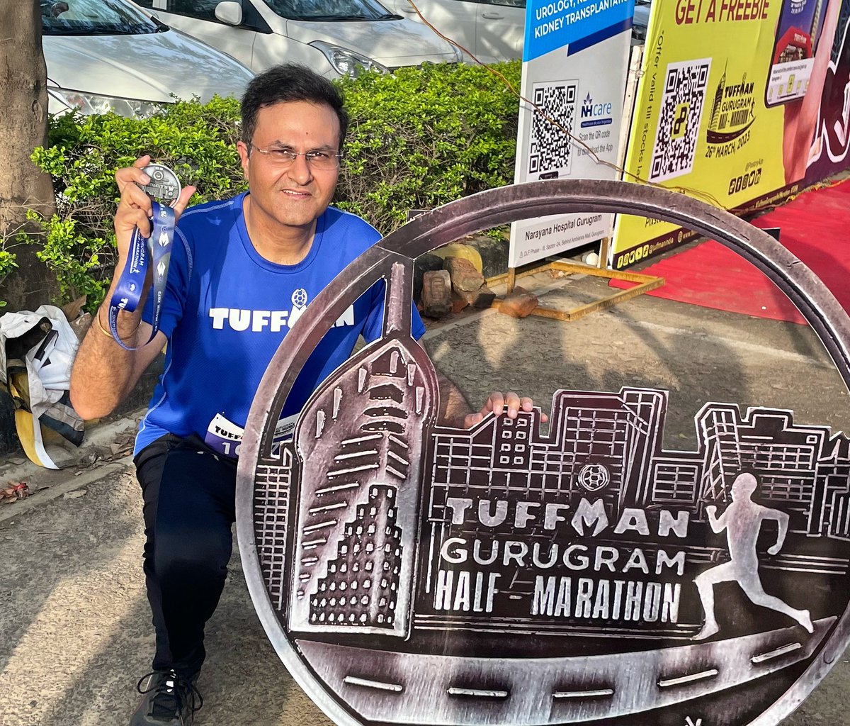 sumeetsh's tweet photo. Finished 10K run at @TuffmanIndia Gurugram HM #TGHM . 
#thanks @sanjaypanghal ji for inspiration as always.  Motivation from colleagues @IronmanPrashant  , #shivanshsharma #shveta #abhisheksingh @vishalsaha  #leaveyourmark #tuffmangurgaonhalfmarathon #KeepRunning #indianrunners https://t.co/CiAgIuGL0r