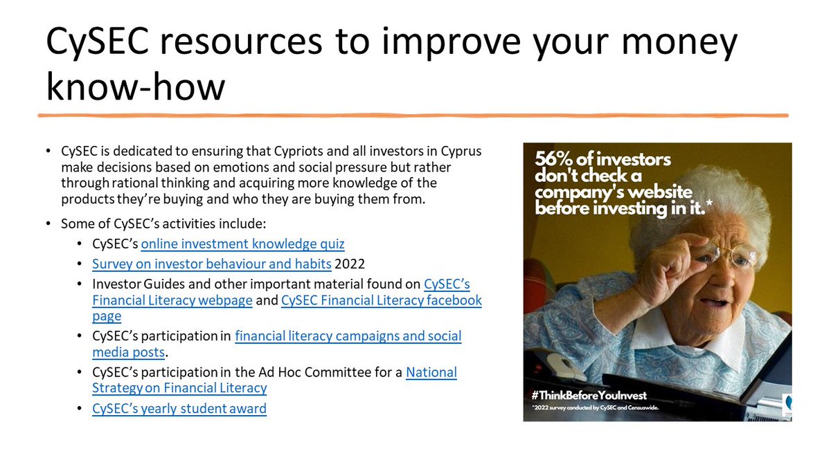 CySEC_official's tweet photo. CySEC resources to improve your money know-how 📚📖🖇️💰

Learn more at 👇👇
https://t.co/UHuaGyJsEP

#financialliteracy #investorprotection #globalmoneyweek2023 #gmw2023 #financialliteracymatters #cysec #youth https://t.co/gJd0Q0oKf3