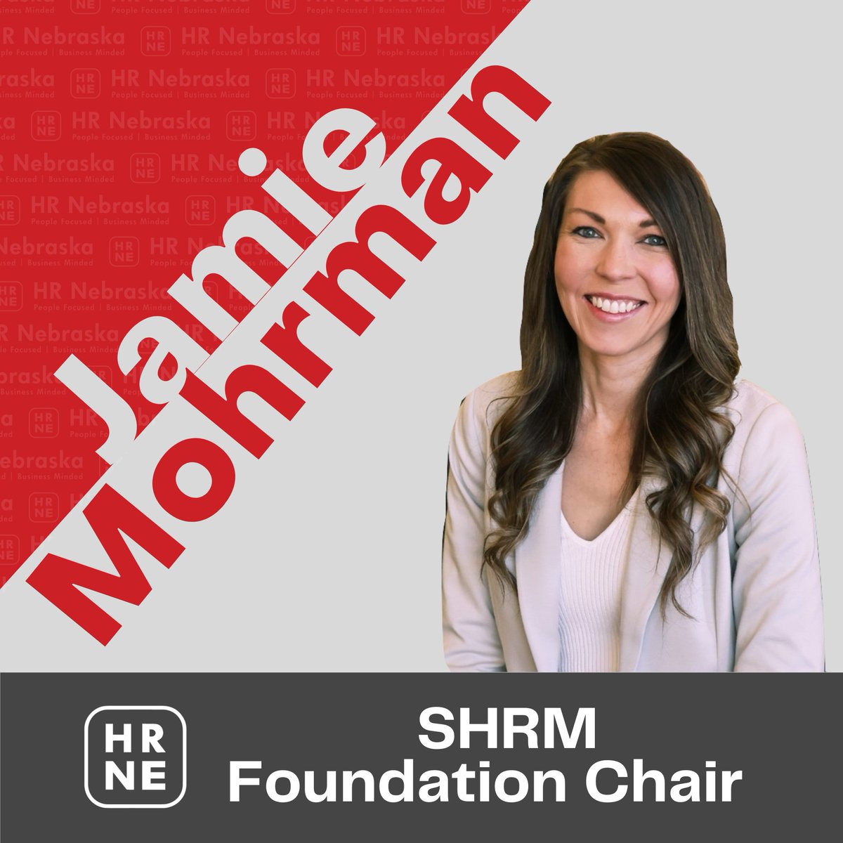 Meet Jamie Mohrman!
Jamie is our <a href="/SHRM/">SHRM</a>  Foundation Director and her favorite thing about #HRNebraska is being part of an #HR community that helps to elevate others through best practices and shared experiences.  
Learn more at hrnebraska.org #SHRMNE #humanresources