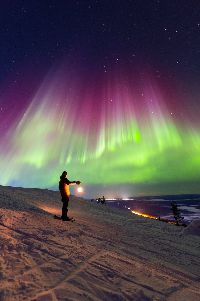 RomppainenJari's tweet photo. On the top of fell🔥batteries charged with insane lights 💯 Ready for next week💪 #lapland #finland https://t.co/L5wHihI9L3