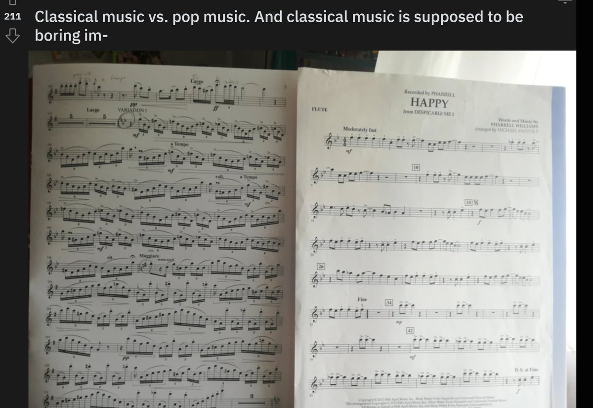 Komaniecki_R's tweet photo. For what it's worth, this type of comparison is no less absurd than if you put a classical piece into a single track of a DAW and compared it to a DAW file for a finished pop song complete with mix, master, filters, sidechains, plugins, automations, etc. https://t.co/byen3bcCb5