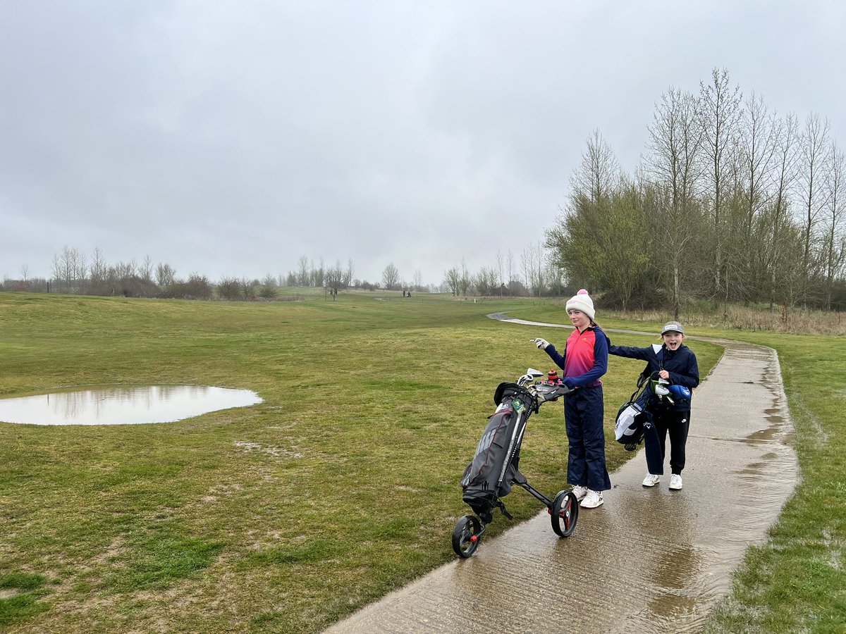 Dispute the challenging weather early on the girls had an excellent time with their golf today! 😀 #coaching #thisgirlcan #girlsgolfrocks #development #countycoaching