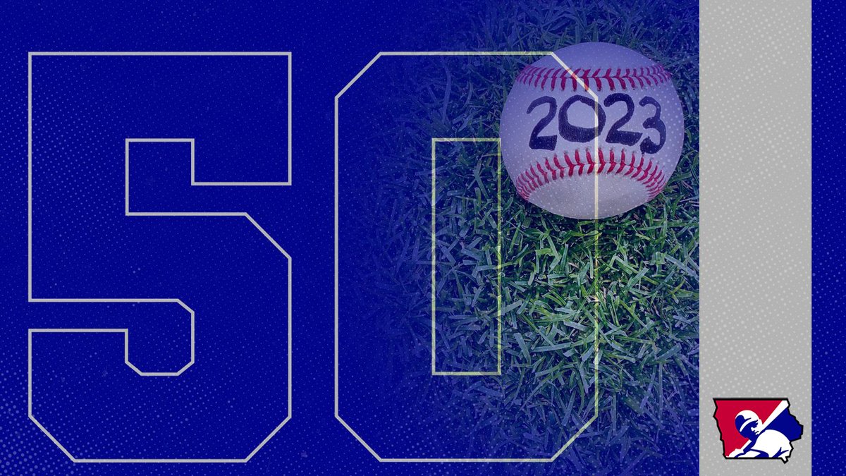 iahsbb's tweet photo. 50 days until Opening Day of the 2023 Iowa high school baseball season: May 15 
#iahsbb https://t.co/xdgg7c4sKb