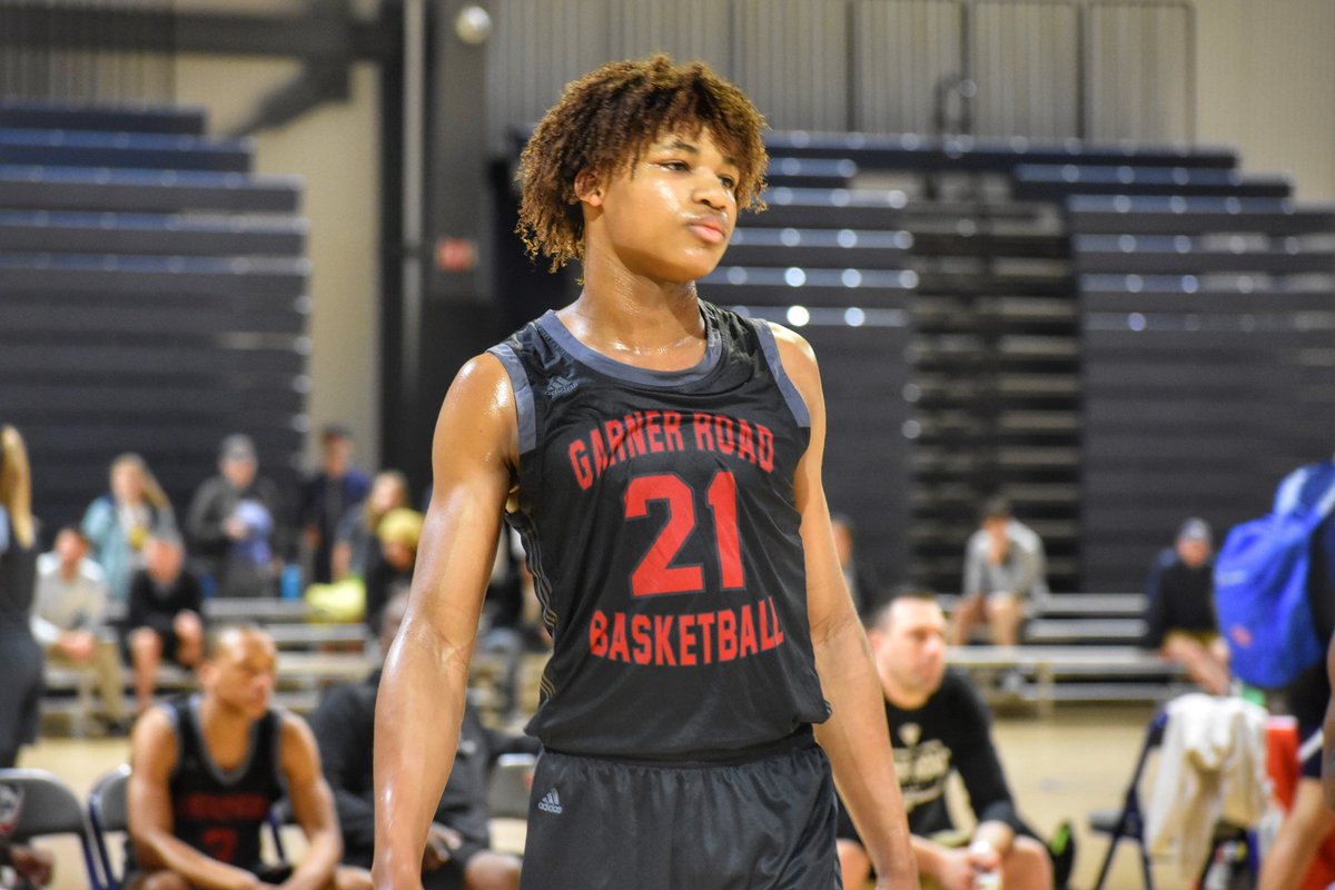 RYZEHoops's tweet photo. Garner Road’s 2025 frontcourt is very good. Preston Copeland makes up half of that and he showed that his size at 6-foot-8, finishing ability, physicality, and energy can make him a big time factor in the paint. He’s had a very impressive weekend. https://t.co/pxuM298eY5
