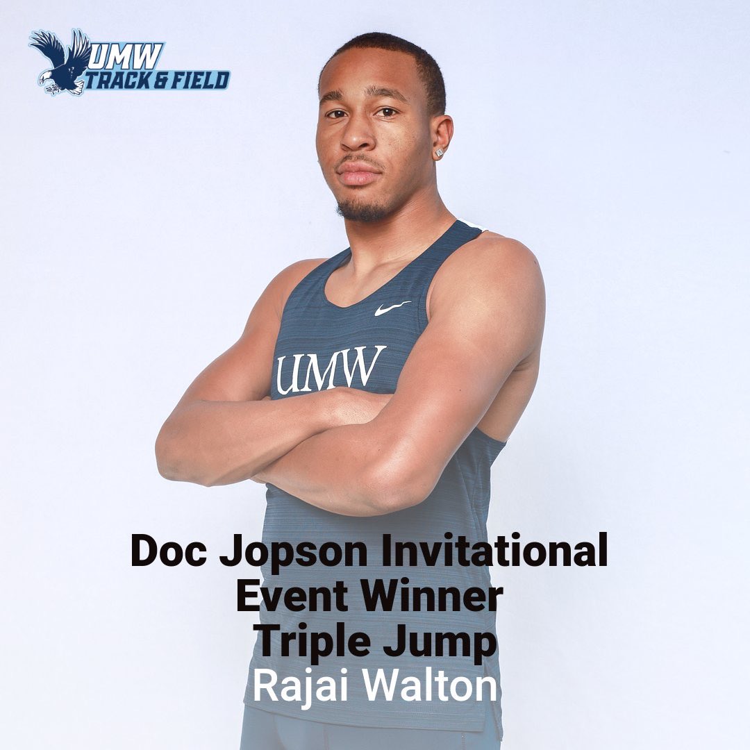 Still starting the season out strong with some good performances at the Doc Jopson Invite and also one event winner in the triple jump! Congratulations Raj! #umwxctf #getdirtygowash #umwathletics #marywash