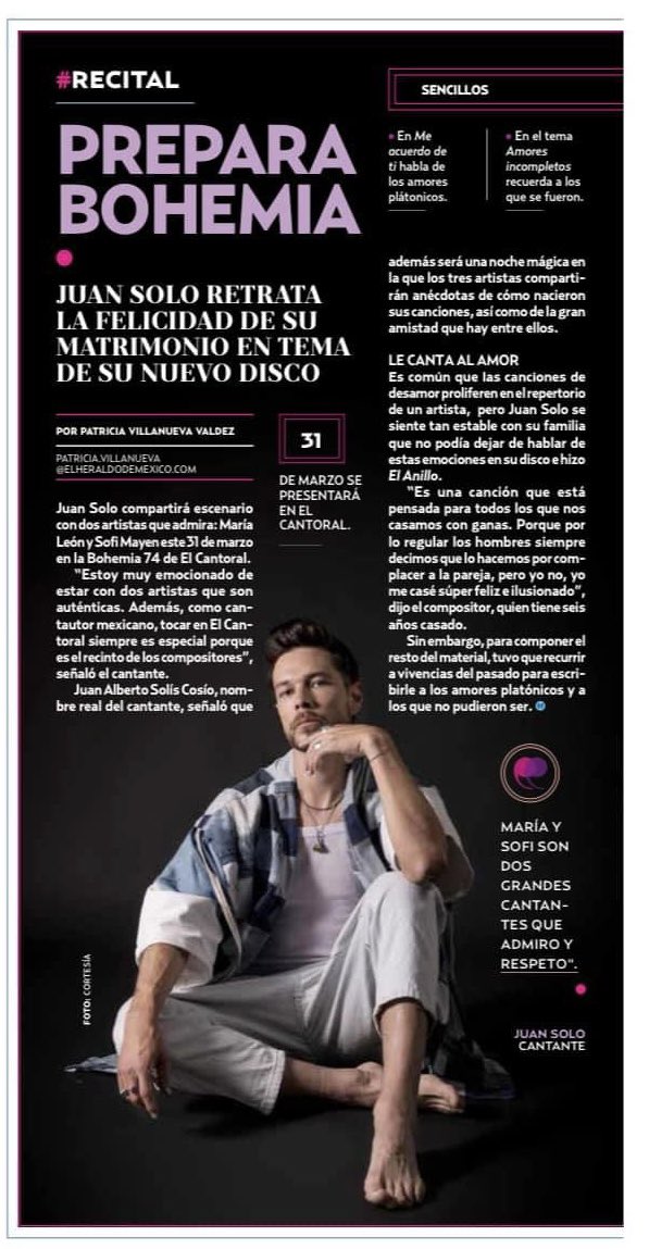 elcomandosolo's tweet photo. @soyjuansolo en el @heraldodemexico https://t.co/xTqa3rT8JH