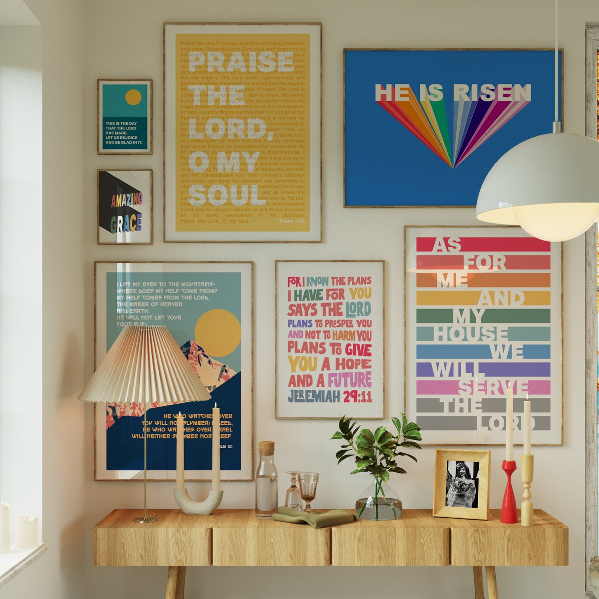 Bible wall art should be as joyful to look at as the truth it proclaims 🙌

Thechristianpostercompany.Com 

#christiandesigner #christianart #christianartwork #heisrisen #praisethelord #asformeandmyhouse