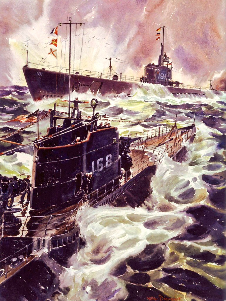 Meeting 1941 

#USSNautilus SS-168
Narwhal Class
#USSSculpin SS-191
Sargo Class

@USNavy @NavalInstitute

🎨 William Beaumont