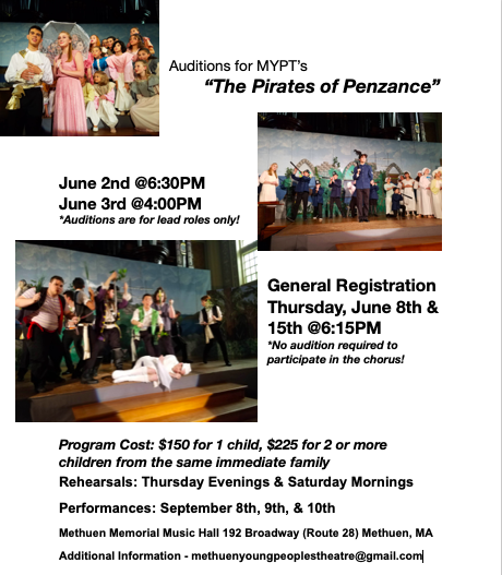 Get the word out. Retweet. Share with parents of theater kids!!! MYPT Summer '23!!! 🙂😀👍♥️