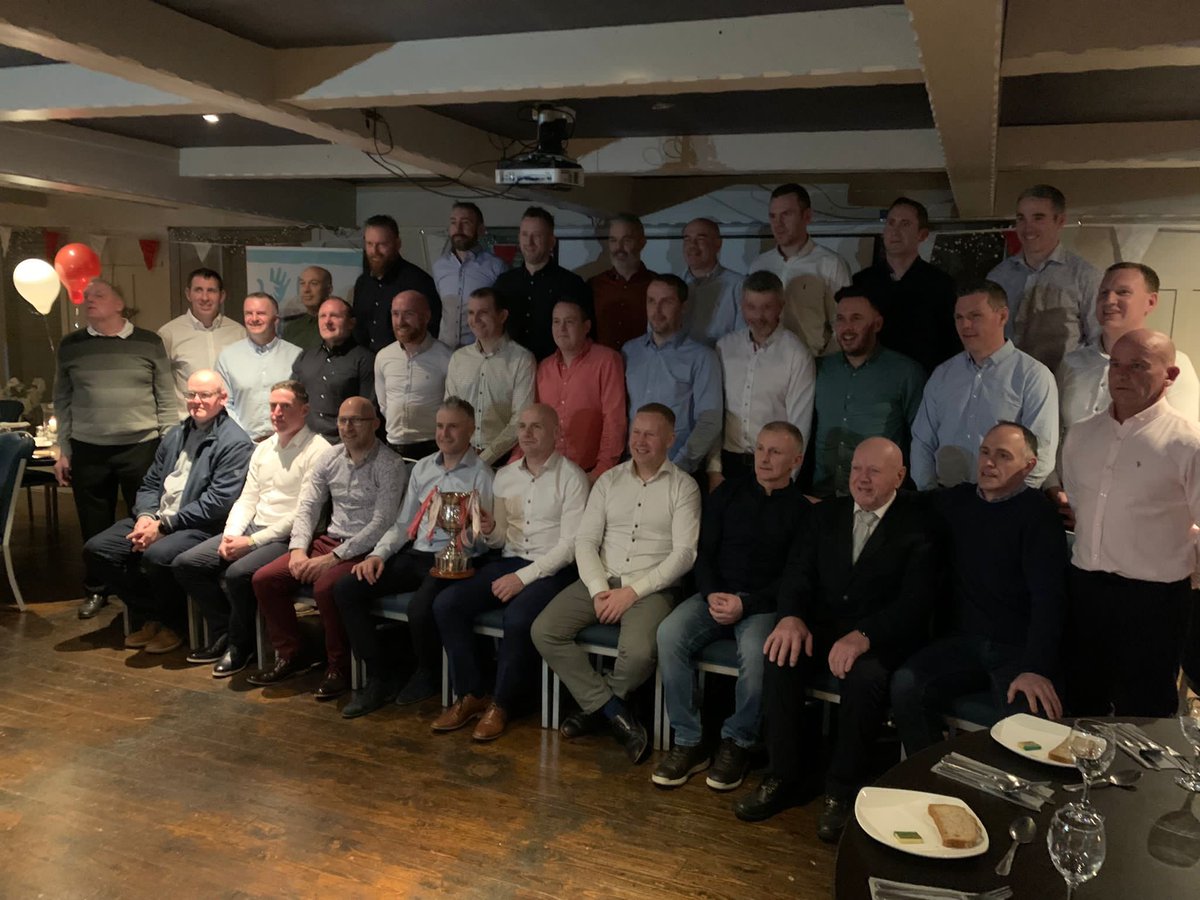 GrahamTrust's tweet photo. A huge thank you to #TyroneMasters for hosting the #KathleenGrahamTrust last evening at their presentation dinner in The Coach Inn, Omagh. What a fabulous achievement to win the #Masters back to back. Pressure’s on now lads for 3 in a row! https://t.co/6MbIbUjKK6