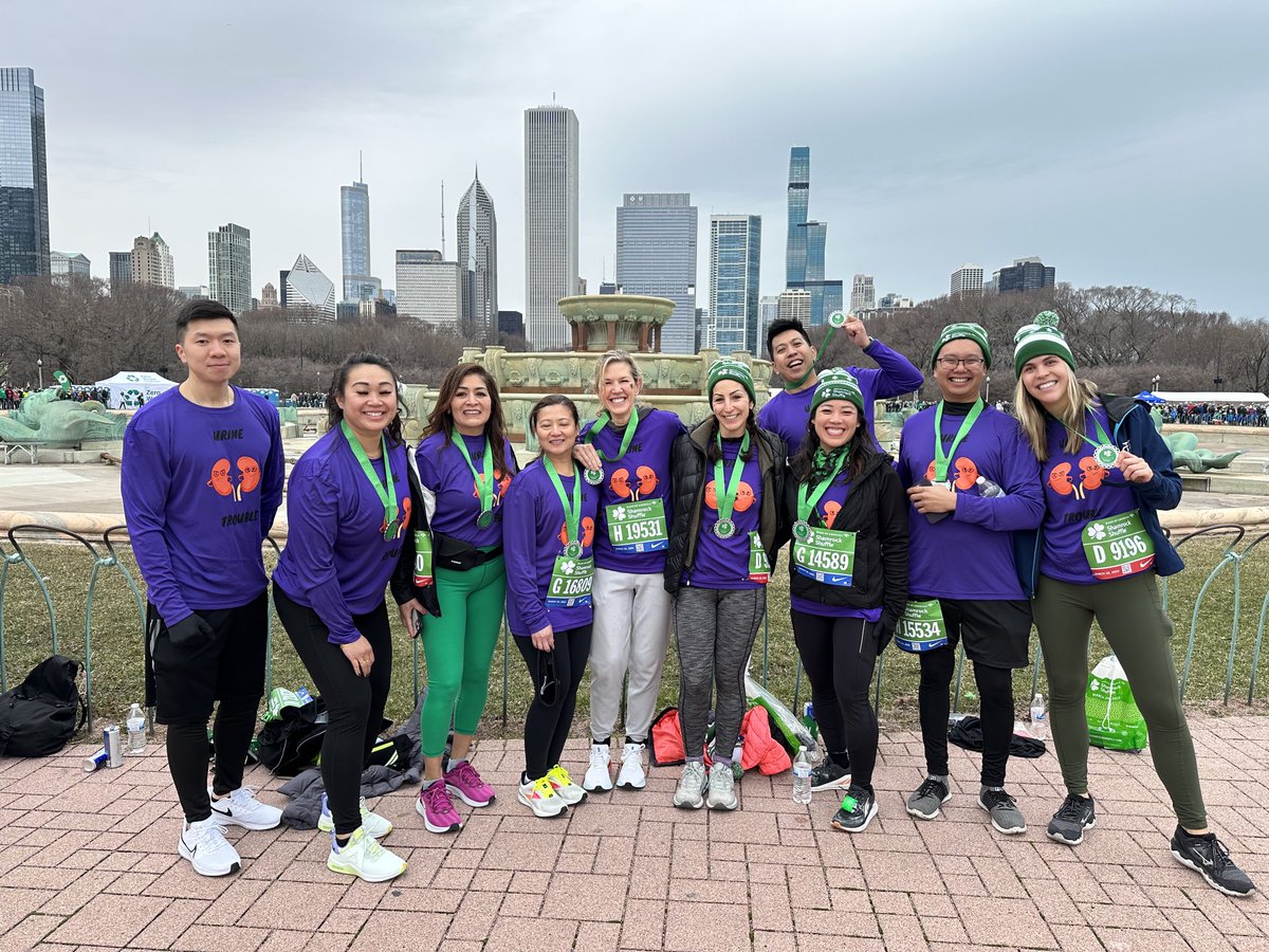 SusanQuaggin's tweet photo. Cele 🍾 🎉 at the finish line!! What a team #UrineTrouble ⁦@NU_Nephrology⁩ goes for 🥇!! Raising awareness for the 850M people 🌎 living with #kidneydiseases!!! https://t.co/pA6kznbYKy