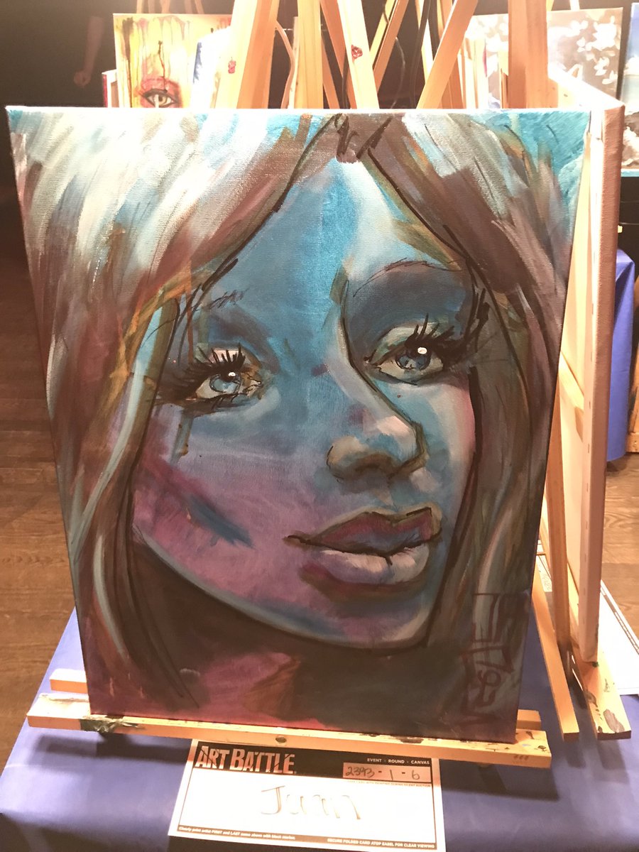 JPVega79's tweet photo. Round one #artbattlevancouver https://t.co/WL3aMTSHzV