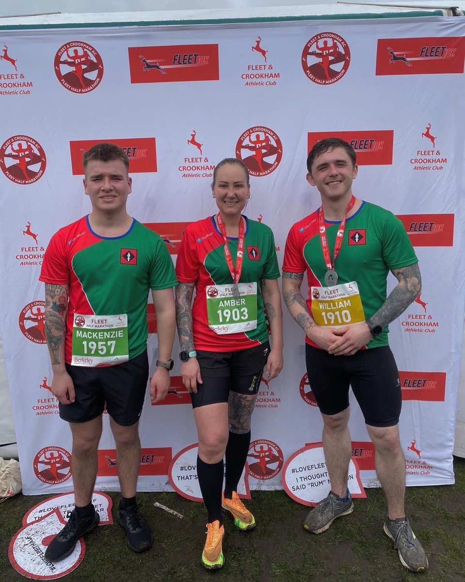 AmberRose_xxxx's tweet photo. MRTC fleet half marathon team absolutely smashed it today 👏👏 I’m so cuffed with myself after coming back from injury and no long distance training in 6 months I managed a 1 hour 34 minute 54 second half marathon (7.14 min miles) just a minute 25 seconds from my PB 🏃🏽‍♀️@MRTCBBN https://t.co/FmApC8izte