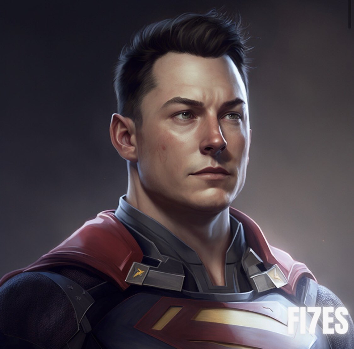 f7exing's tweet photo. i asked ai to make me a superhero elon musk, this is the result haha ​​what do you think? 

@elonmusk https://t.co/Na81bB8ocr