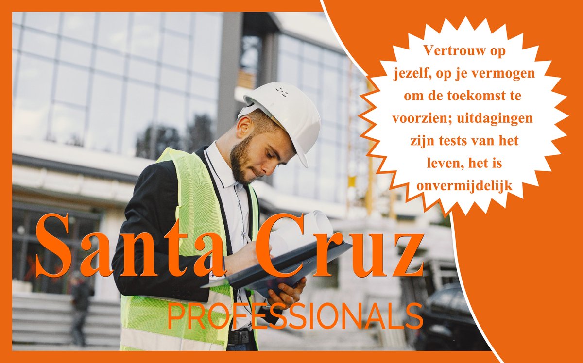 santacruzprof's tweet photo. #Vertrouw op jezelf, op je #vermogen om de #toekomst te #voorzien; #uitdagingen zijn tests van het #leven, het is onvermijdelijk; elk #project impliceert #leren en #afleren om te kunnen #ondernemen. https://t.co/8SiXTbo3a2
