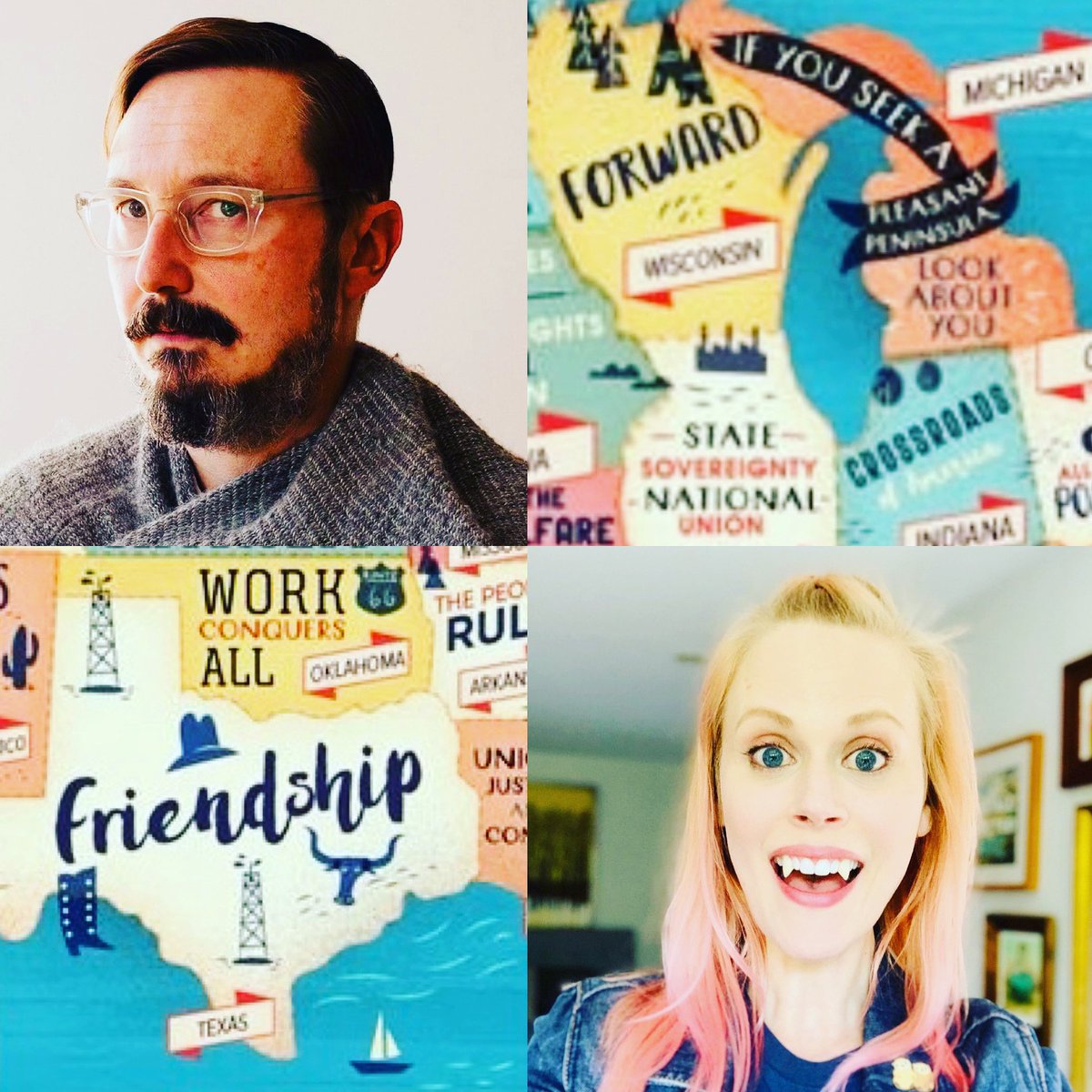 Help @hodgman & I understand the WHAT & WHY behind each State Motto for a new pod collab— only achievable through #maxfundrive! Support @jvclubpodcast via maximumfun.org/join to bring us together!