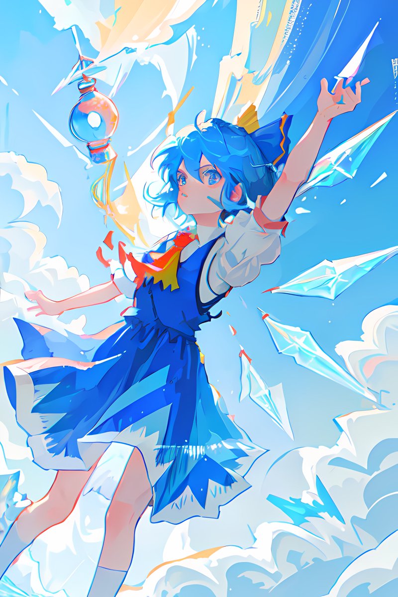 チルノ(東方Project) 「チルノ#東方Project#チルノ 」|kaeshiro👑💎🔱⚜️🏆🎖️🏅🥇🥈🥉🎗️🎀のイラスト