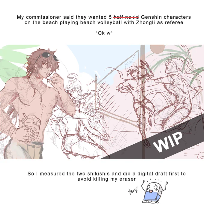 The WIPS 1/2

Someone was like, why didn't u just print it out and stick it directly onto the shikishi board, and I was like, "I got an E for craft during kindergarten😩" (I suck at using glue)

I juz think my commissioners did prefer knowing they got exactly what they asked for 