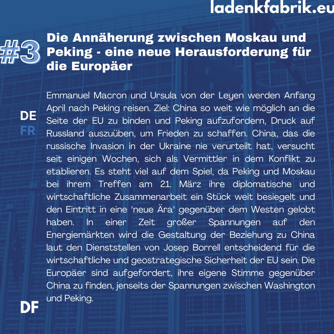 ladenkfabrik's tweet photo. 🇪🇺Eine Woche, drei EU-News. Sonntag ist EU-Tag: le #DimanchEU. Von Maïssane Mezgueldi https://t.co/IERC8xSbvr