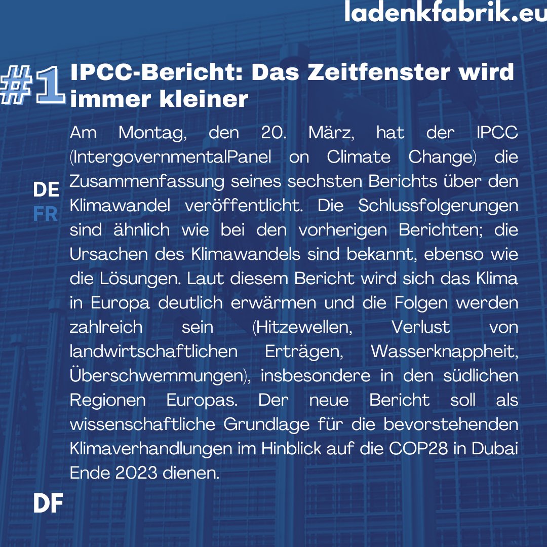 ladenkfabrik's tweet photo. 🇪🇺Eine Woche, drei EU-News. Sonntag ist EU-Tag: le #DimanchEU. Von Maïssane Mezgueldi https://t.co/IERC8xSbvr